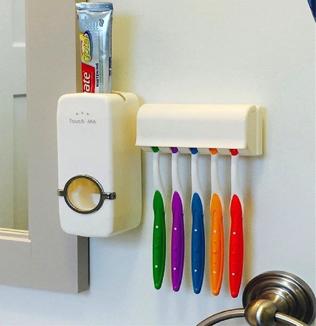 Miniatura 2 de DispensadorDeCremaDentalConPortaCepillos